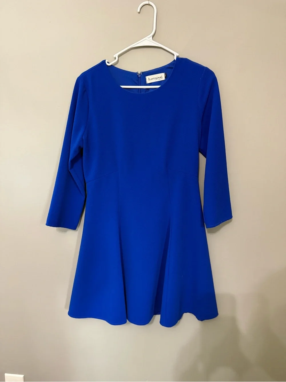 Royal Blue Fit-and-Flare Dress